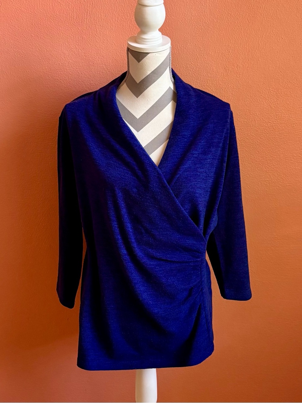 Victor Alfaro Electric Blue Knit Top